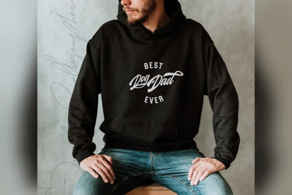 Best Dog Dad Ever Svg Funny Shirt Pod Graphics for T-Shirt Designs