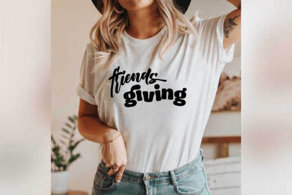 Friendsgiving Svg Funny Fall Thanksgivin Graphics for T-Shirt Designs