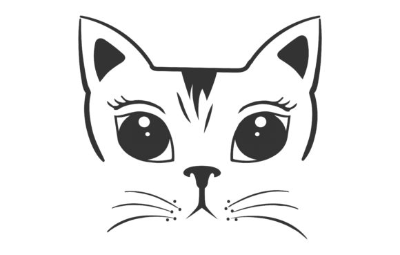 Funny Cat Face Design Svg for Playful Branding