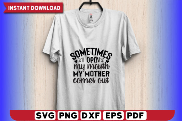 Funny Mom Svg T-shirt Design