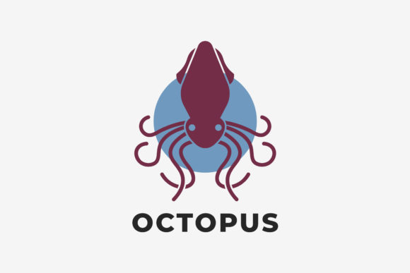 Octopus Animal Logo Vector Design for Modern Graphics