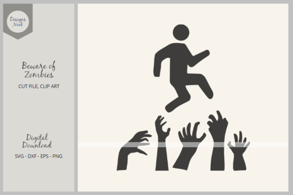 Zombie Hands Svg for Bold Embroidery